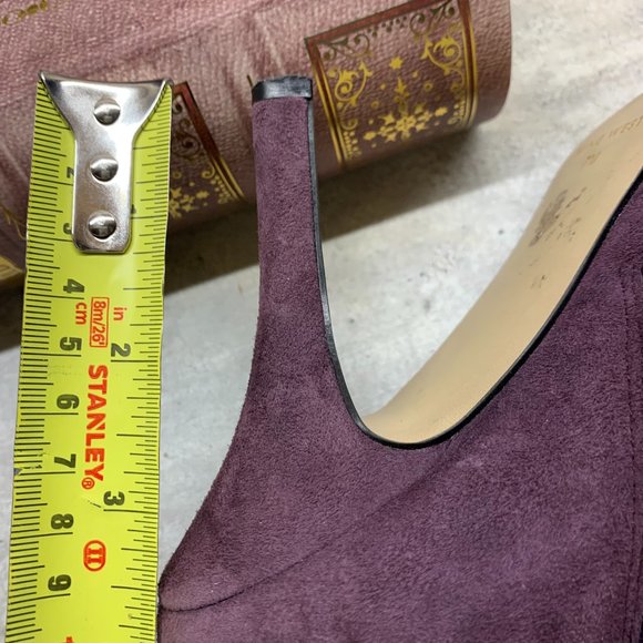 Nine West Purple Suede Booties Size 7 - Picture 8 of 12